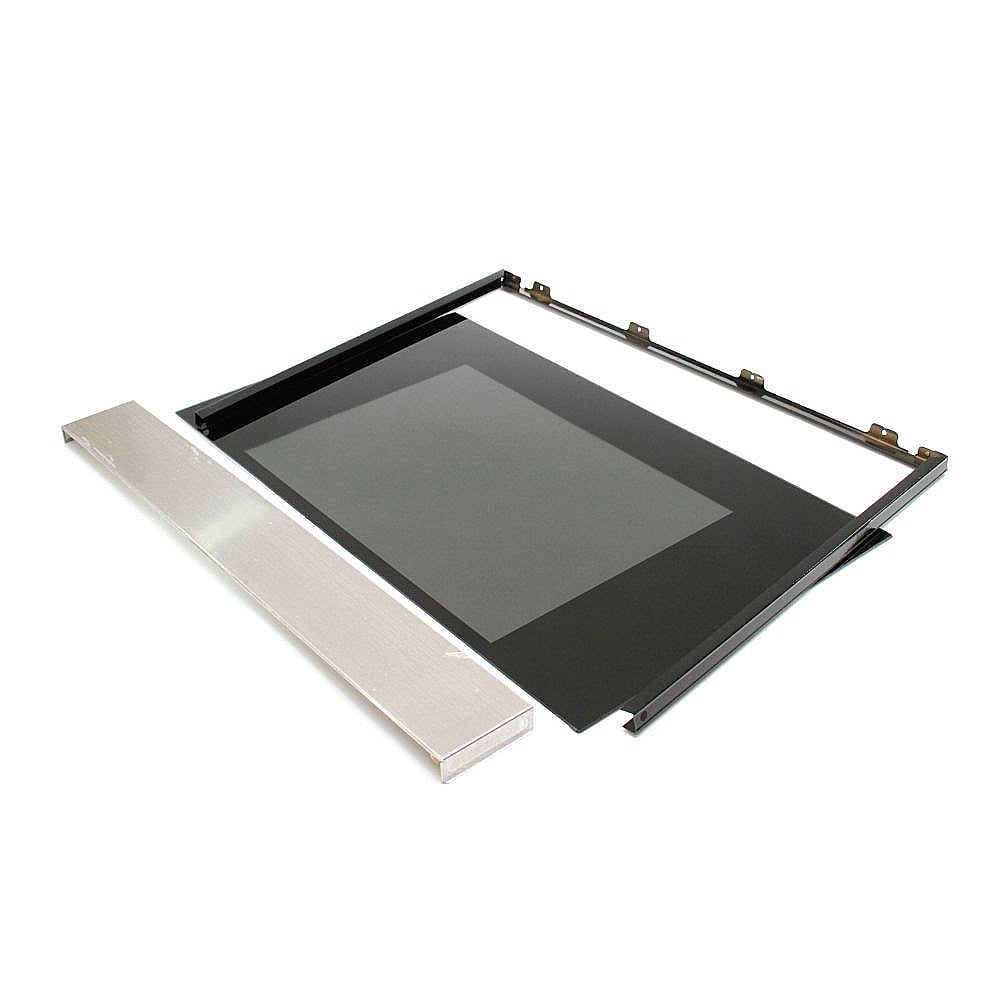 Photo of Range Oven Door Outer Panel (Black and Stainless) from Repair Parts Direct