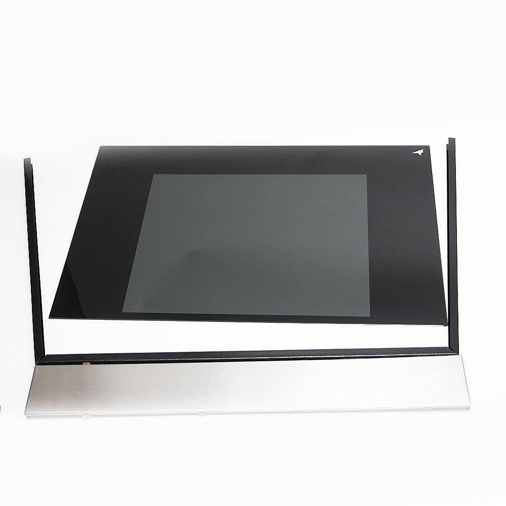 Photo of Range Oven Door Outer Panel Assembly (Black) from Repair Parts Direct