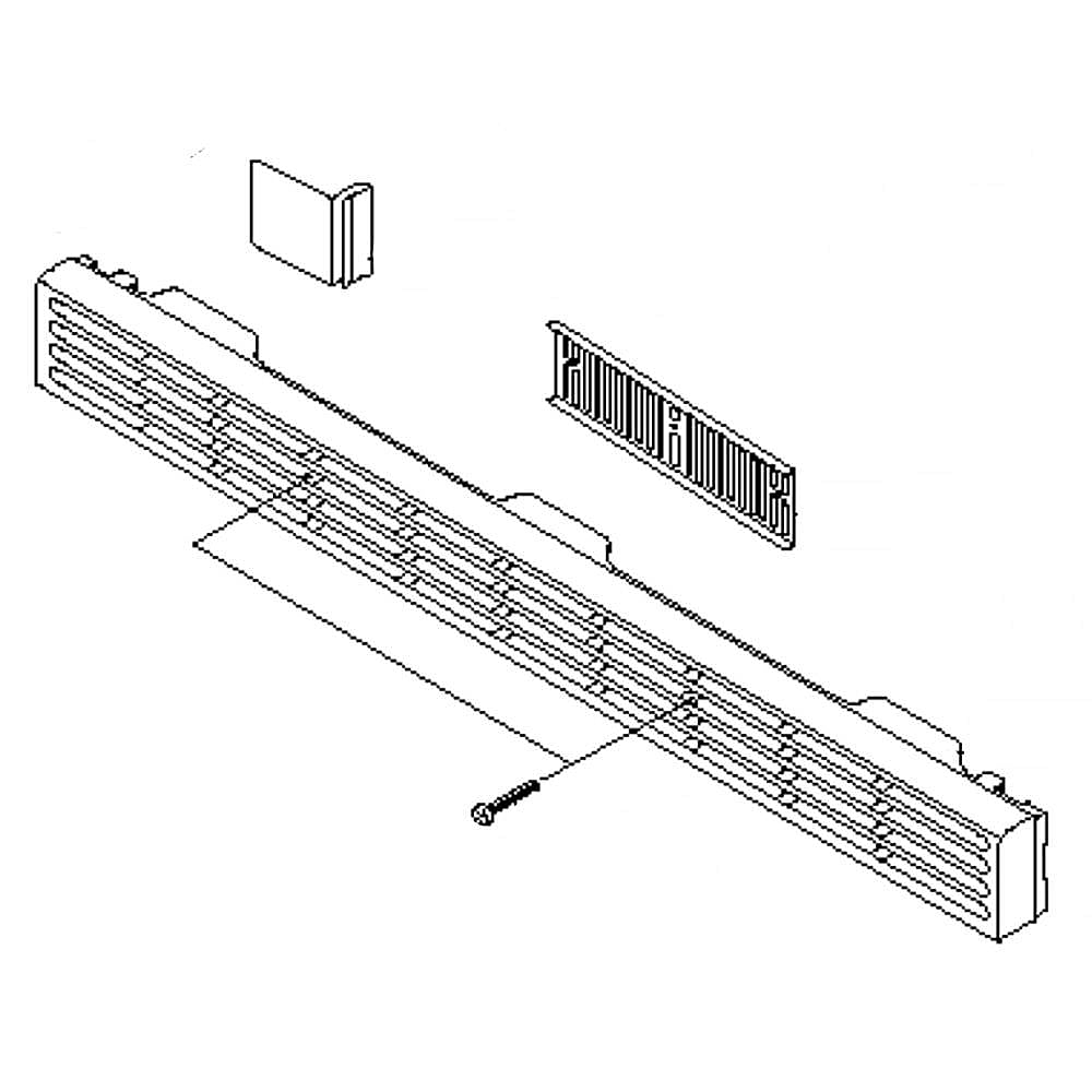 Frigidaire Part #5304429471, Microwave Vent Grille Assembly (Bisque)