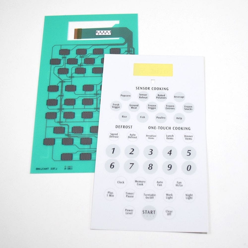 Photo of Microwave Keypad (White) from Repair Parts Direct