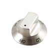 Range Surface Burner Knob (stainless) for Electrolux E36DF76EPS - Part 5304452800