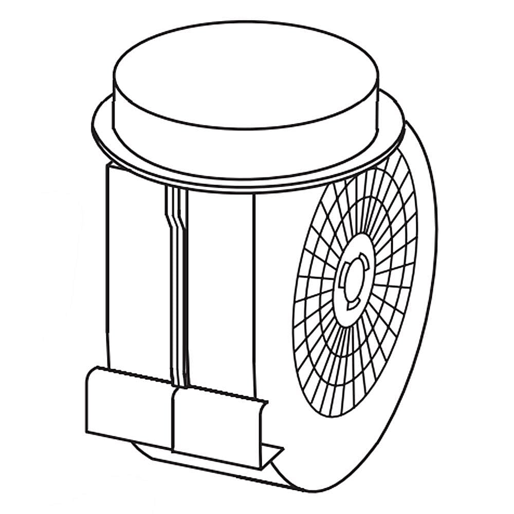 Electrolux Part #5304454955, Range Hood Blower Housing | 9.80 x 9.65 x 8.80