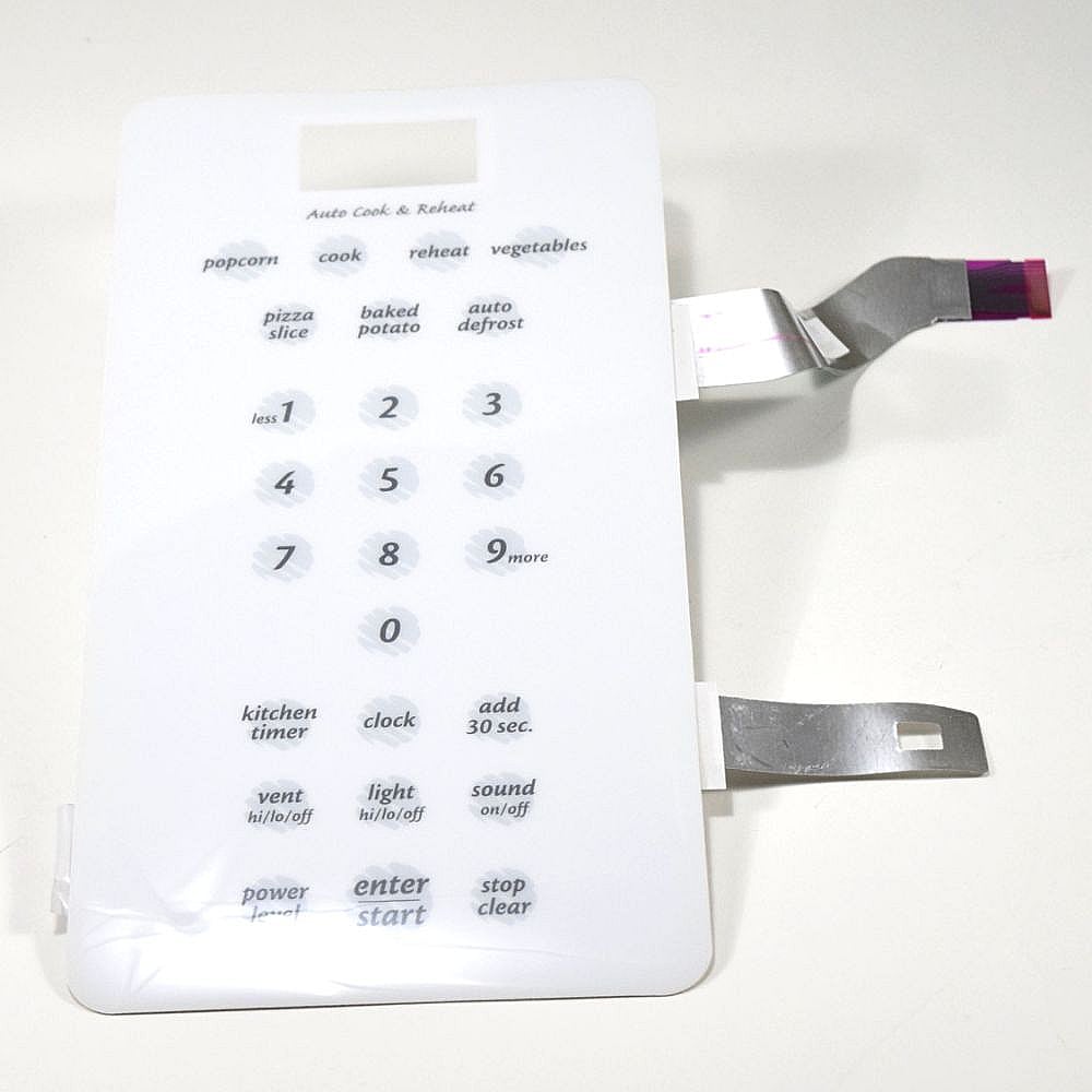 Photo of Microwave Keypad (White) from Repair Parts Direct