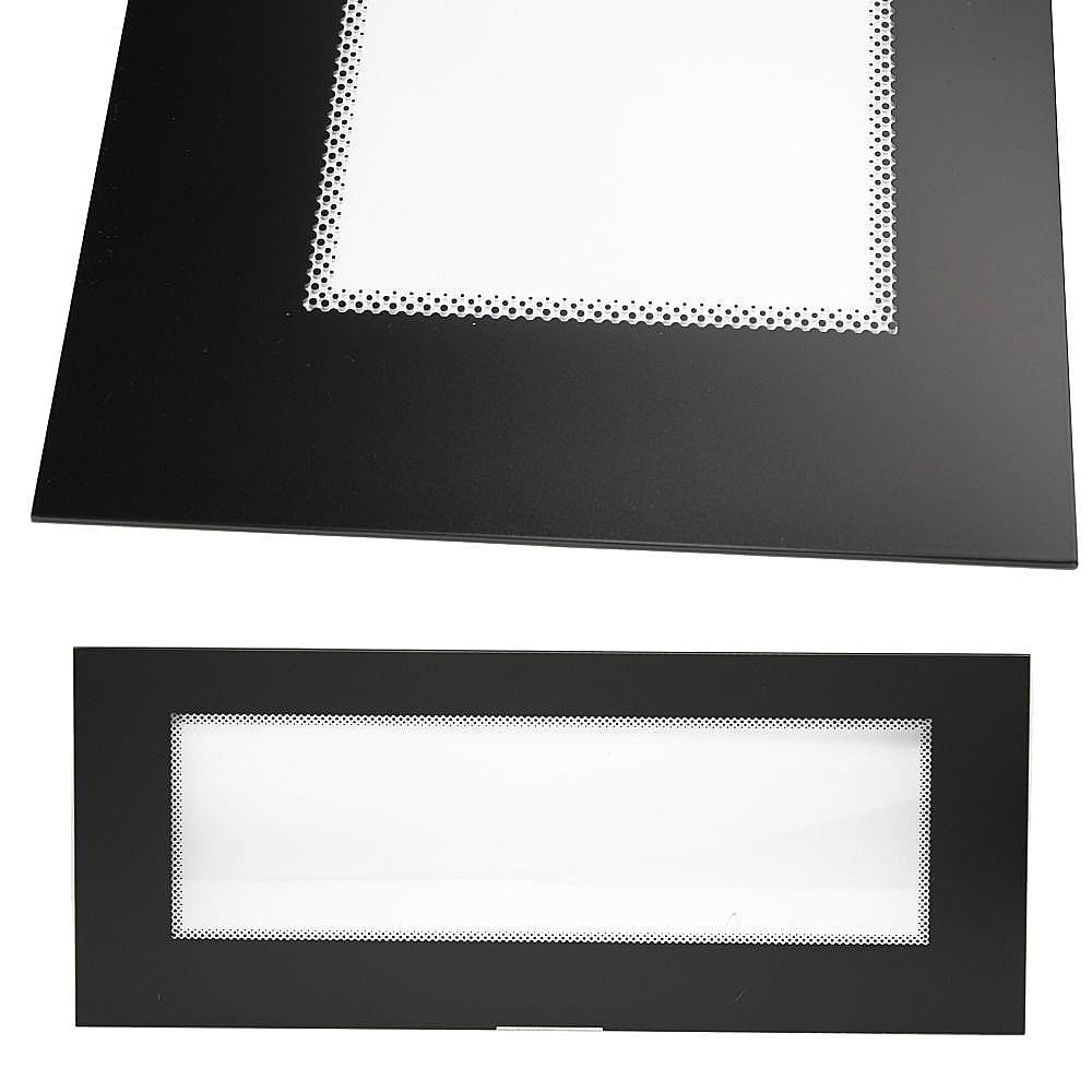 Photo of Microwave Door Outer Glass (Black) from Repair Parts Direct