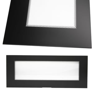Microwave Door Outer Glass (black) 5304464067