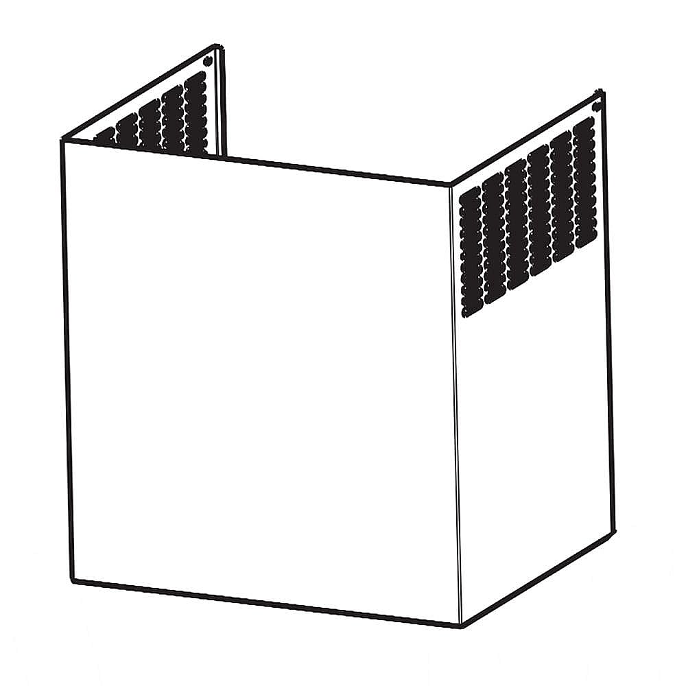 Electrolux Part #5304466264, Range Hood Duct Cover, Upper | 19.80 x 15.40 x 14.80