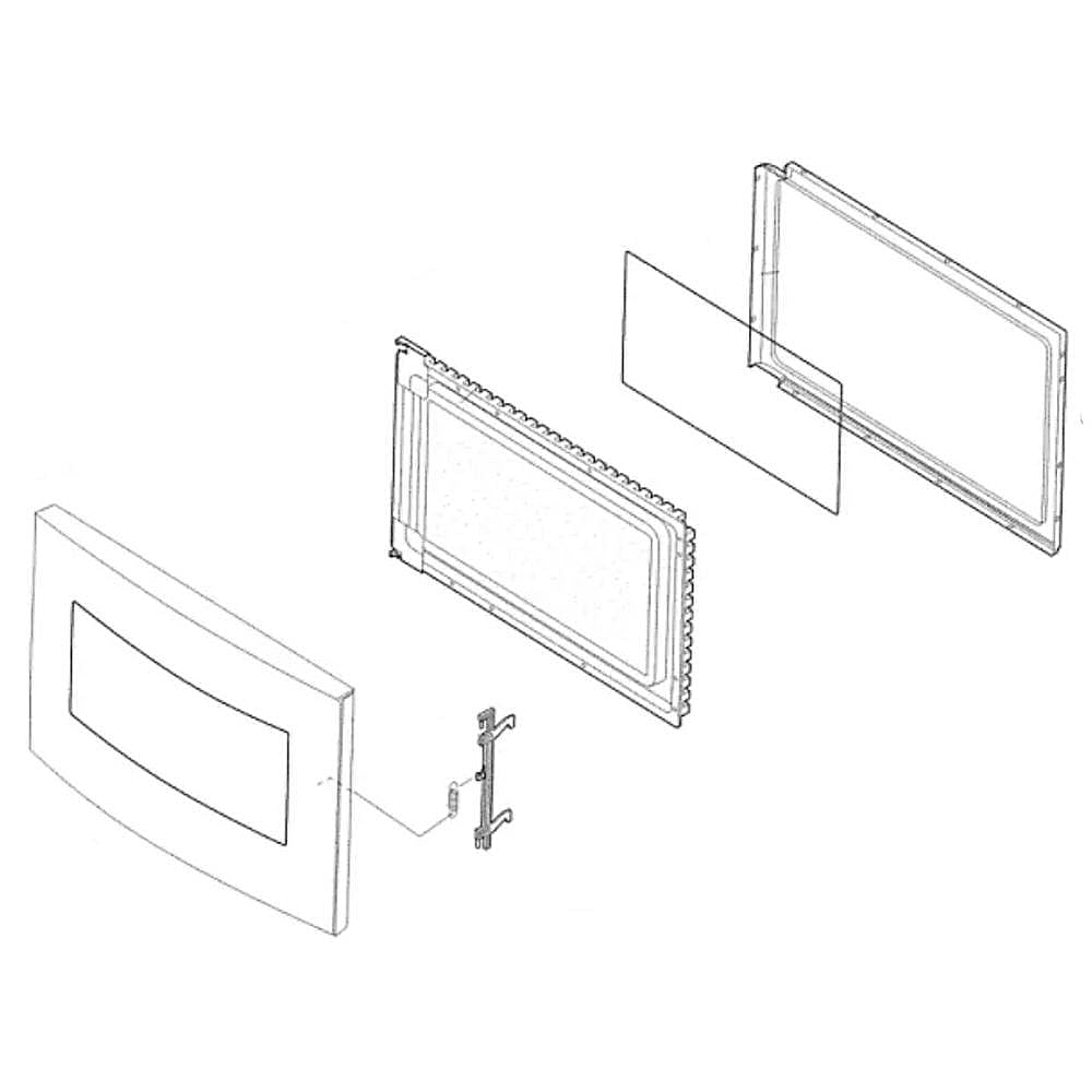 Electrolux Part #5304472254, Microwave Door Assembly | 31.25 x 24.00 x 5.50