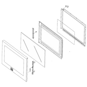Wall Oven Microwave Door Assembly 5304474855