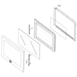 Wall Oven Microwave Door Assembly 5304474855