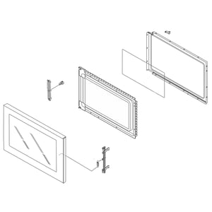 Microwave Door Assembly 5304475173