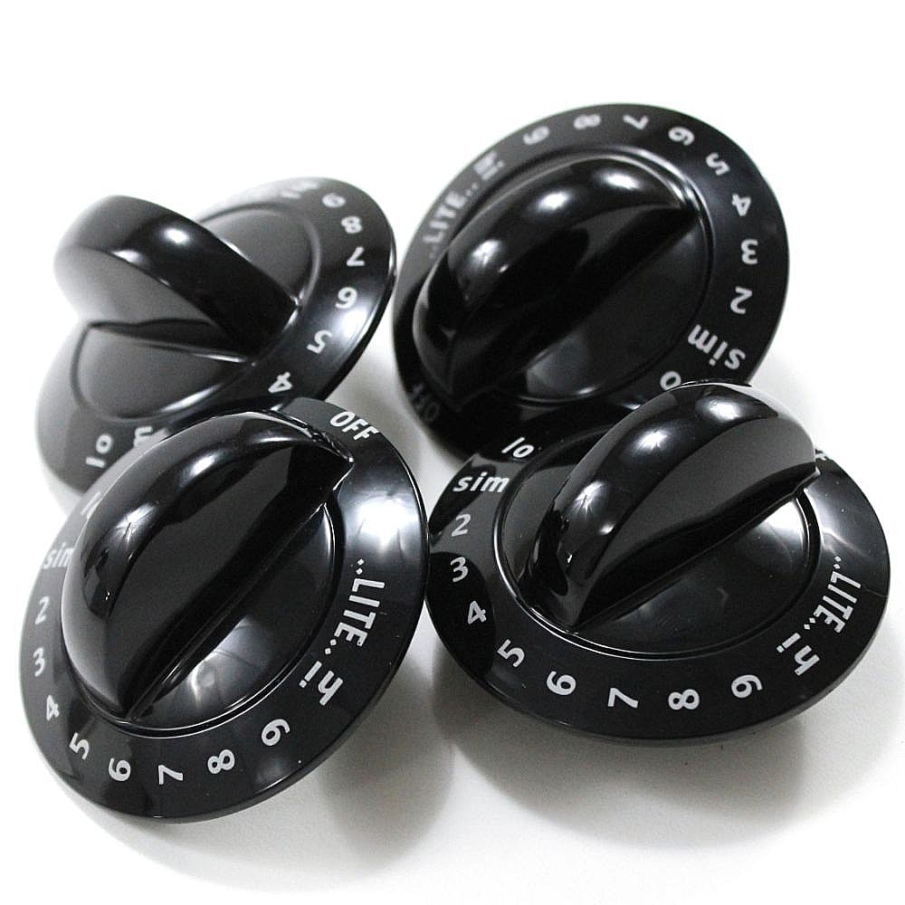 Photo of Cooktop Burner Knob Set, 4-pack from Repair Parts Direct