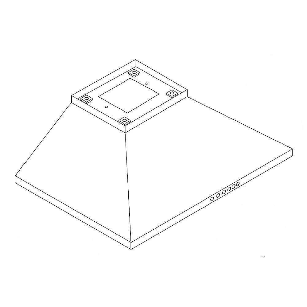 Frigidaire Part #5304482259, Hood | 41.00 x 24.75 x 15.00