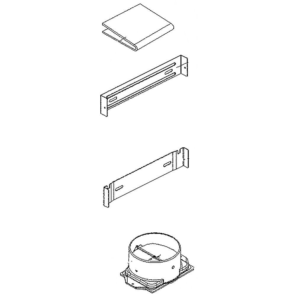 Part #5304482262, Range Hood Installation Kit, 36-In / 9.70 x 9.40 x 4.80