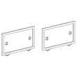 Downdraft Vent Grease Filter, 2-pack for Frigidaire FH30DD50MSA - Part 5304487462