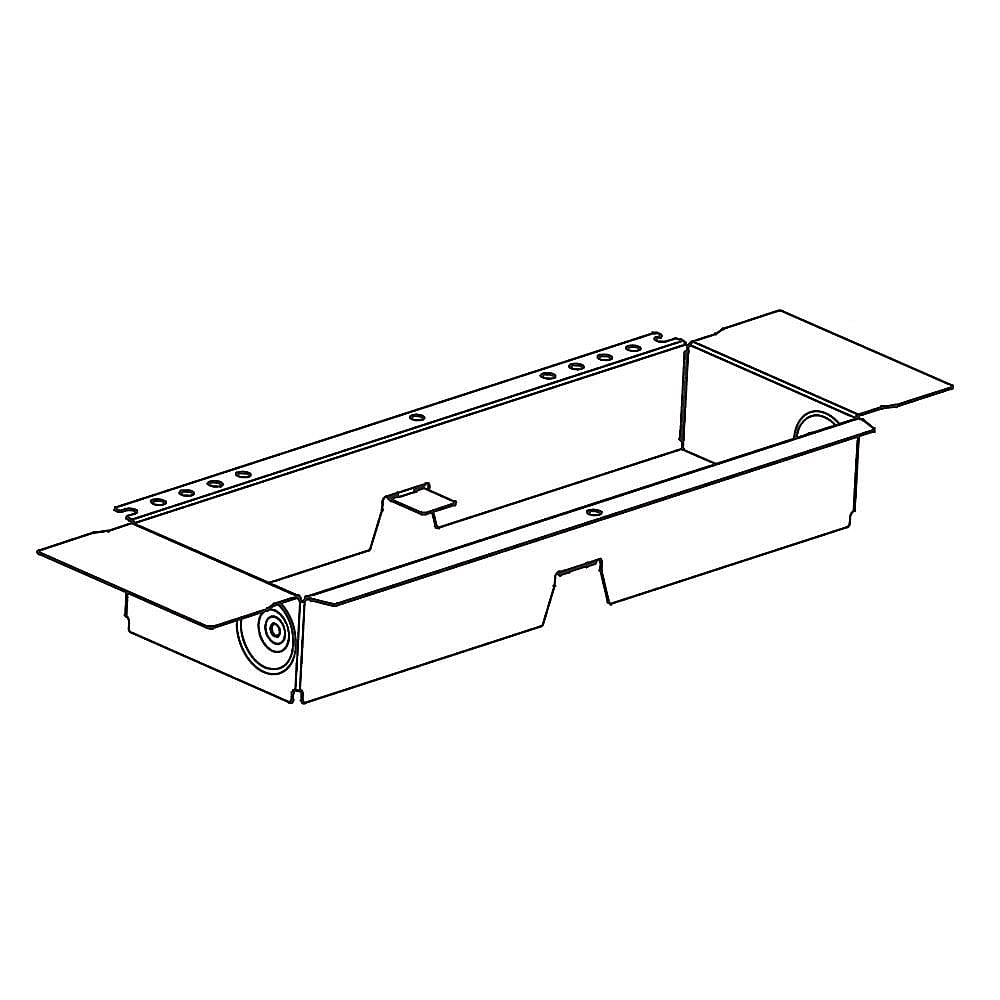 Range Hood Vent Damper, 3-1/4 x 10-in