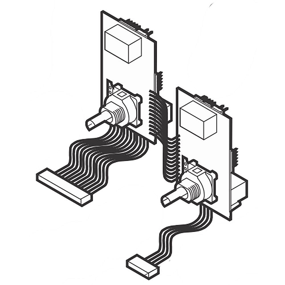 Part #5304490645, Range Surface Element Potentiometer And Display Board / 6.15 x 5.30 x 2.80