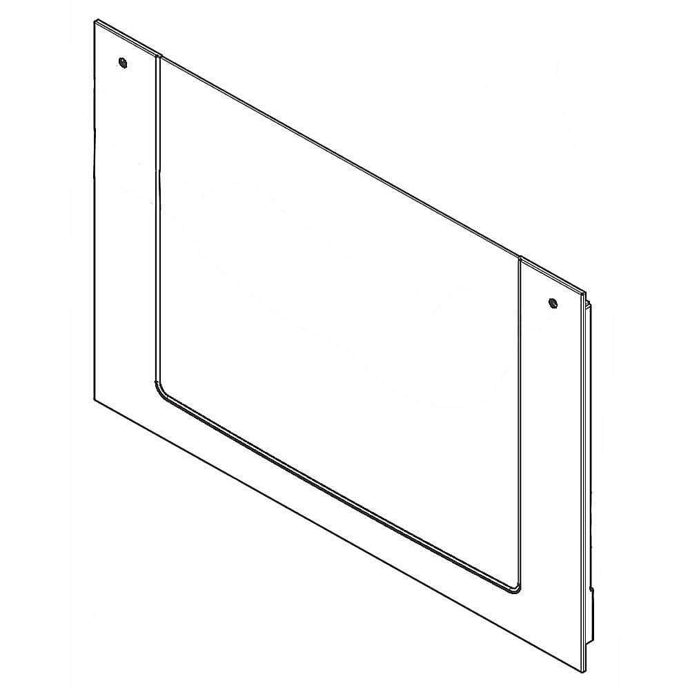 Electrolux Part #5304490890, Range Oven Door Outer Panel Assembly, Lower (Stainless) | 30.25 x 30.00 x 21.00