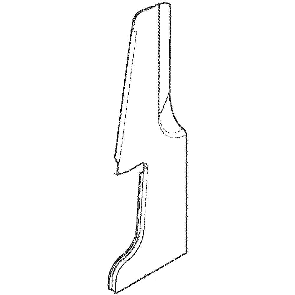 Kenmore Elite Part #5304491154, Range Control Panel End Cap, Right | 15.50 x 6.45 x 3.20