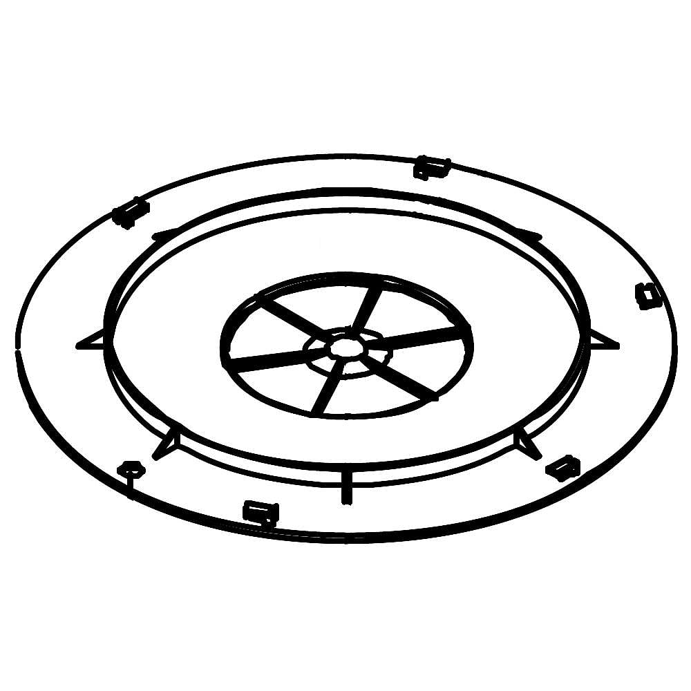 Kenmore Part #5304491558, Microwave Stirrer Fan Cover | 6.40 x 6.35 x 0.40
