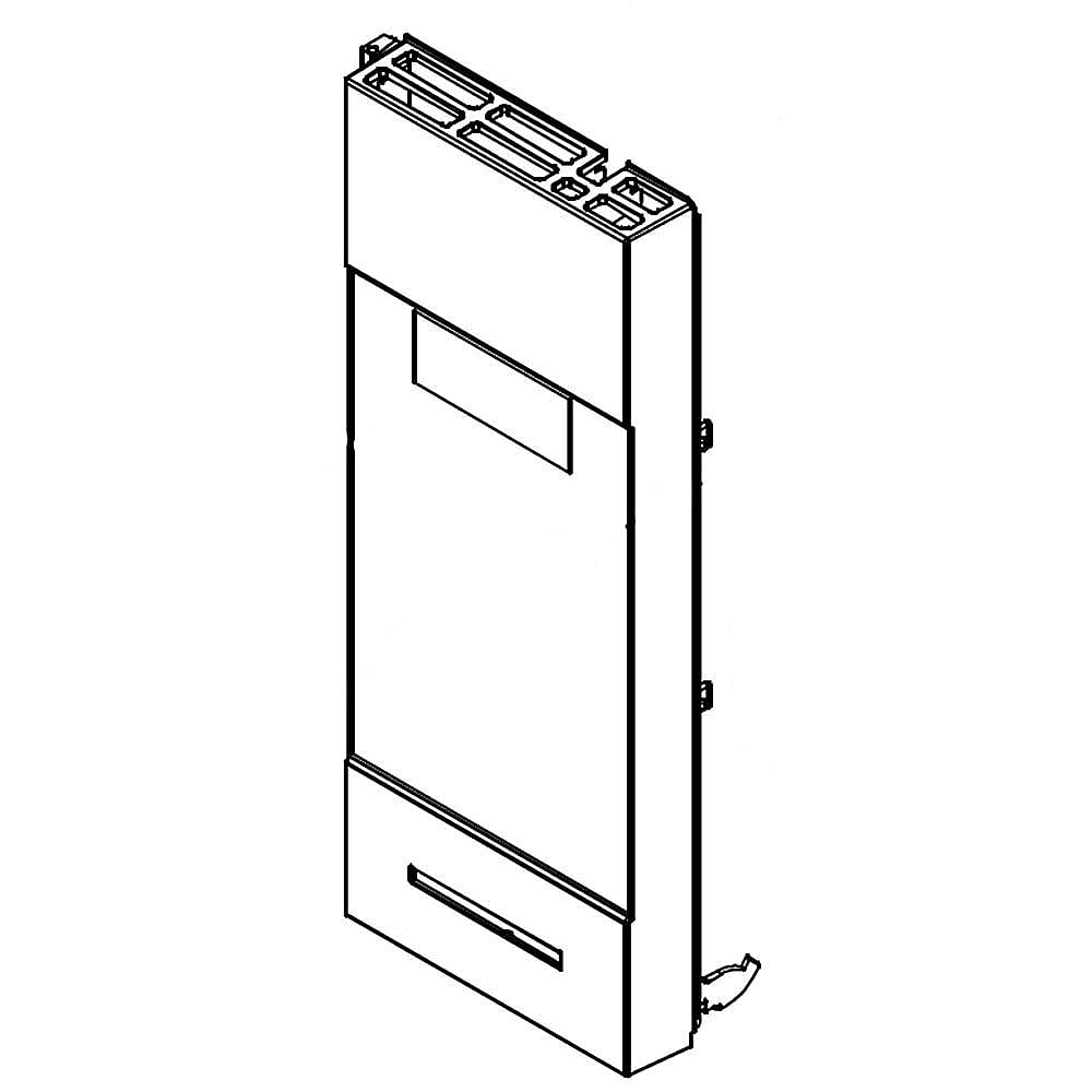 Kenmore Elite Part #5304491567, Microwave Control Panel Frame (Black) | 16.55 x 8.20 x 4.35