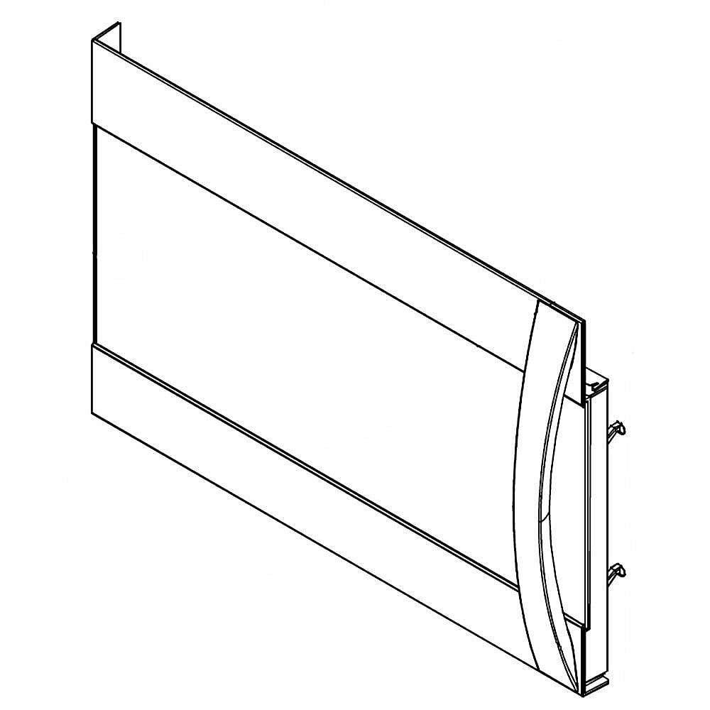 Kenmore Elite Part #5304491573, Microwave Door Assembly (White) | 35.70 x 30.30 x 6.00