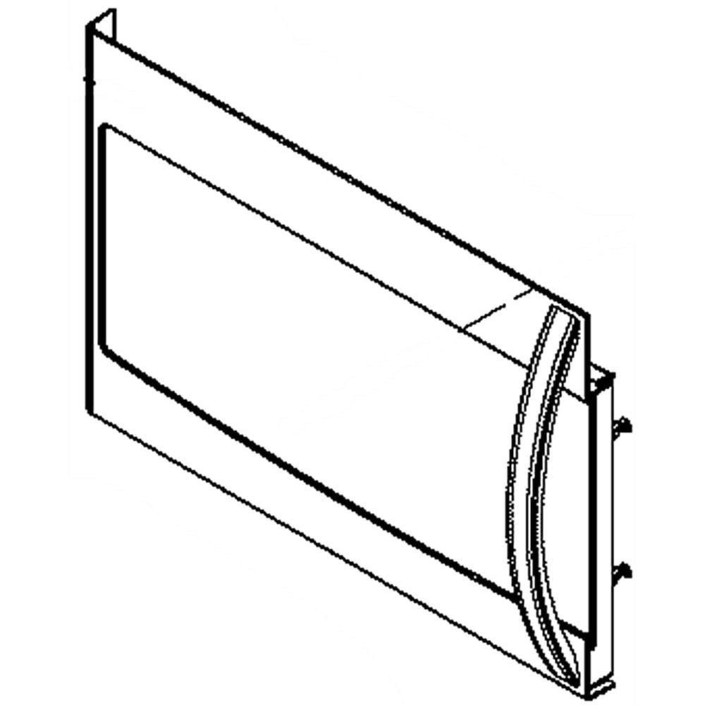 Part #5304491634, Microwave Door Assembly (White) / 36.00 x 30.25 x 6.00