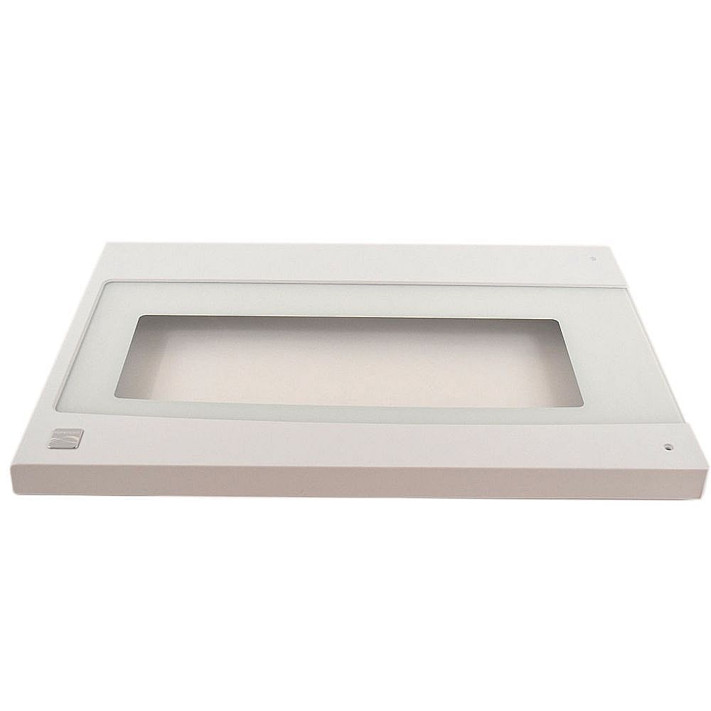 Part #5304491637, Microwave Door Outer Panel (White) / 23.25 x 15.62 x 1.50