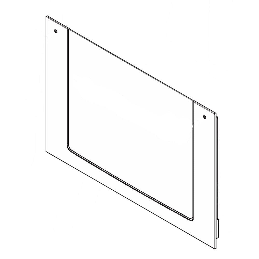 Electrolux Part #5304496651, Wall Oven Lower Oven Door Outer Panel (Black And Stainless) | 36.00 x 30.25 x 6.00