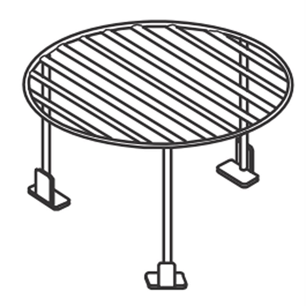 Kenmore Elite Part #5304498742, Microwave Round Cooking Rack | 15.25 x 11.75 x 4.35