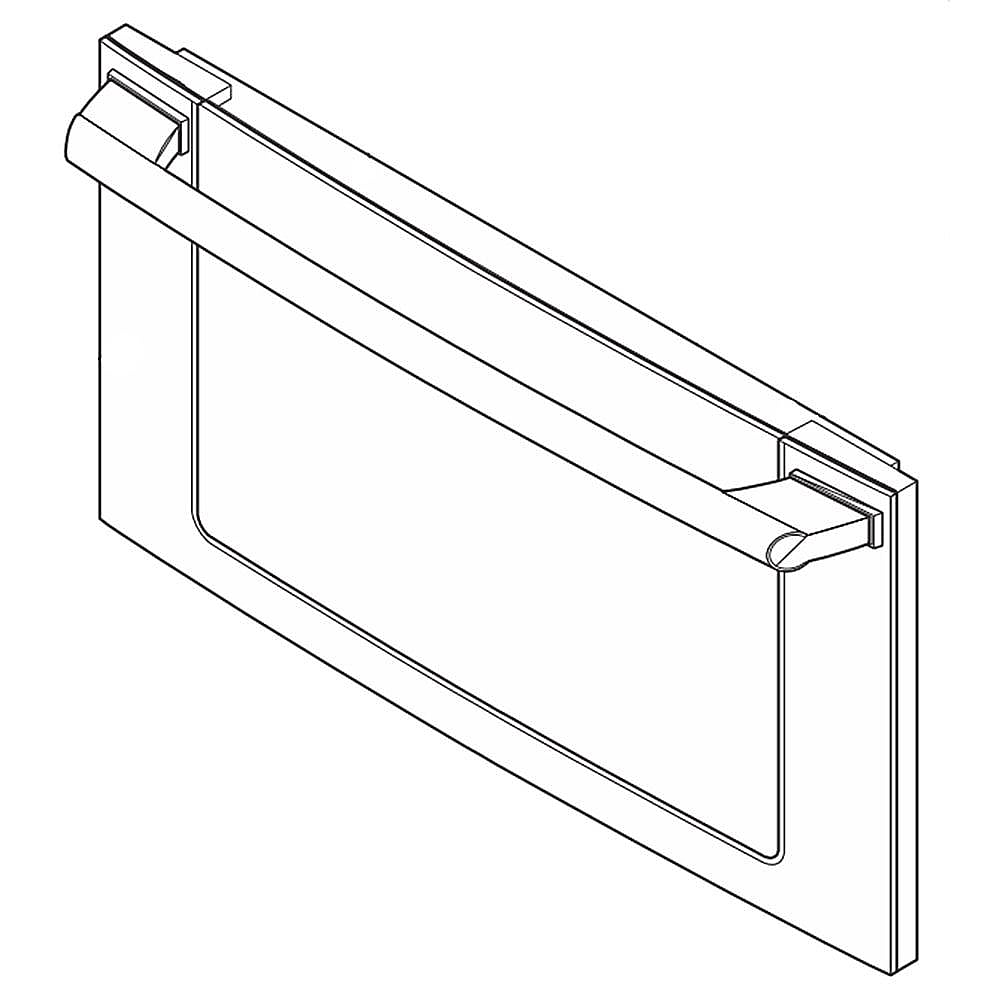 Electrolux Part #5304498743, Frigidaire Microwave Door Outer Panel And Handle Assembly | 36.00 x 30.25 x 6.00