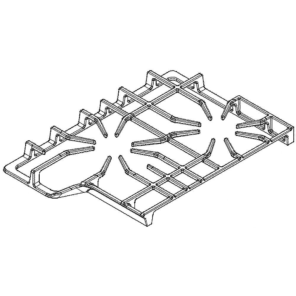 Part #5304499333, Cooktop Burner Grate, Left / 19.50 x 14.50 x 2.00