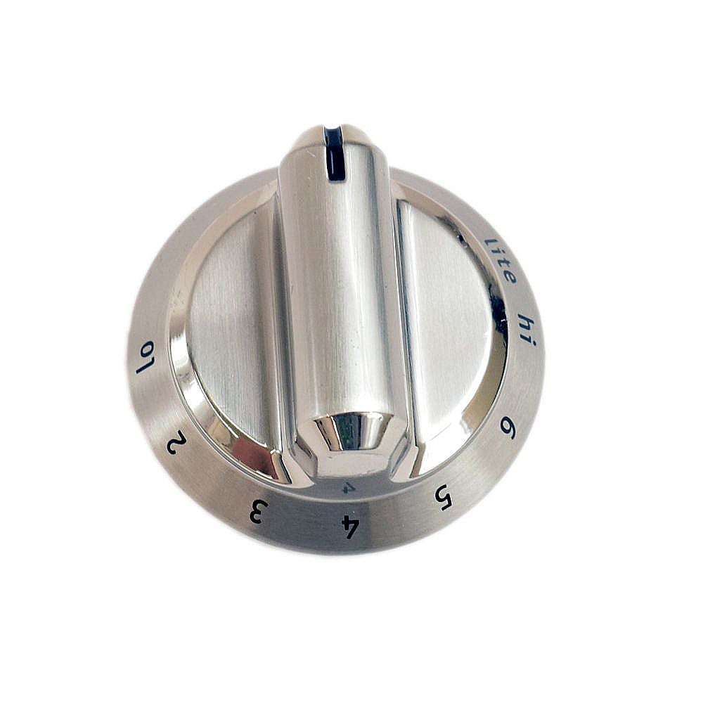 Part #5304499336, Cooktop Burner Knob (Stainless) / 7.00 x 5.70 x 4.80