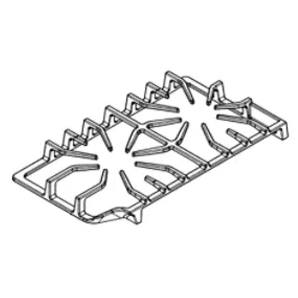 Frigidaire Part #5304499403, Cooktop Burner Grate, Left (Black) | 20.15 x 11.85 x 2.60