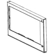 Microwave Door Outer Panel (stainless) for Frigidaire LFMV164QFA - Part 5304499544