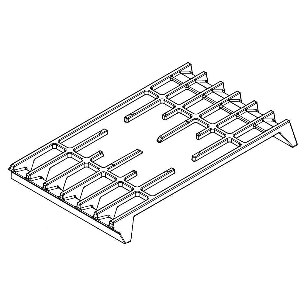 Part #5304500252, Cooktop Burner Grate, Center / 17.70 x 11.30 x 3.00