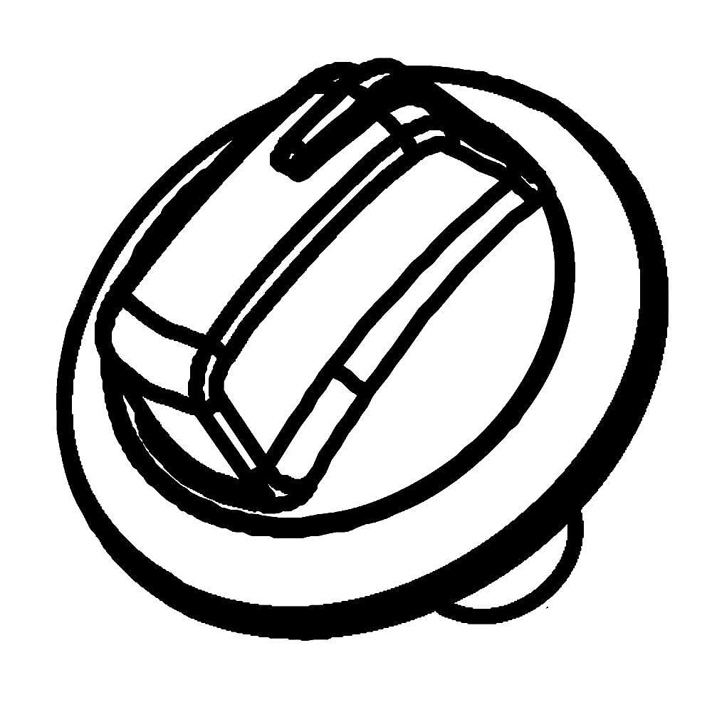 Kenmore Part #5304500263, Cooktop Burner Knob | 4.95 x 3.10 x 2.10