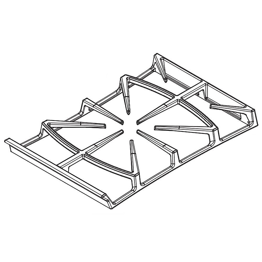 Part #5304500273, Cooktop Burner Grate, Center / 18.00 x 12.00 x 2.00