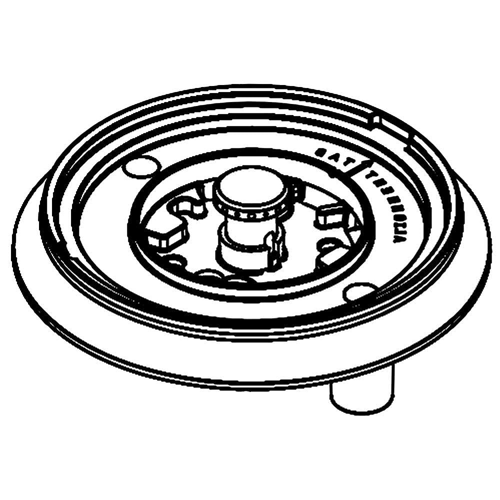 Part #5304501023, Range Surface Dual Burner / 5.30 x 4.65 x 1.90