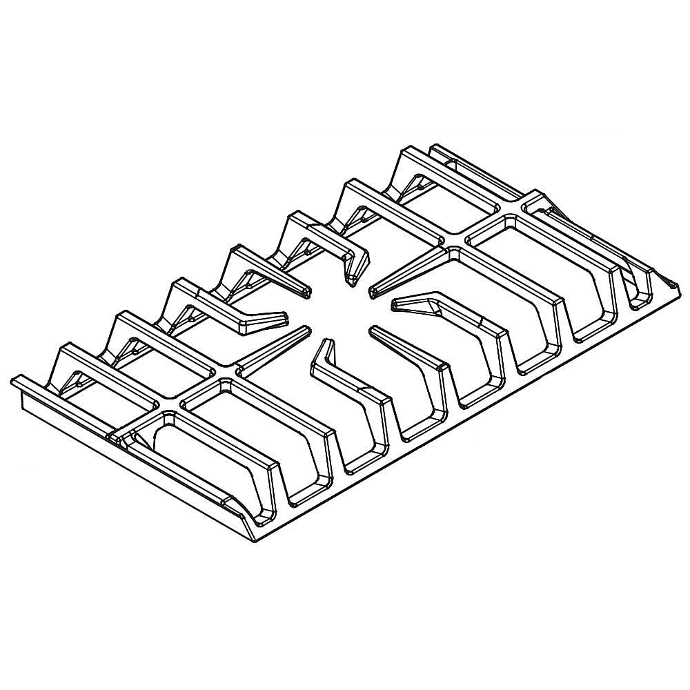 Kenmore Pro Part #5304501610, Cooktop Burner Grate, Center | 19.15 x 9.95 x 2.50