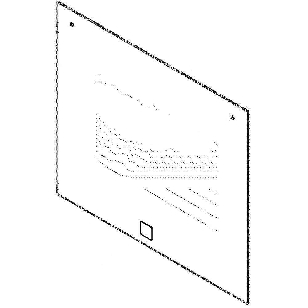 Kenmore Part #5304504220, Wall Oven Door Outer Panel Assembly (Black) | 35.80 x 30.25 x 6.00