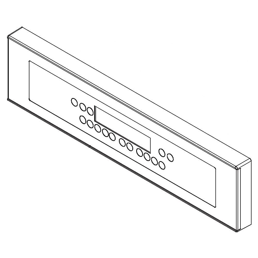 Part #5304504314, Wall Oven Control Panel Assembly (White) / 25.10 x 7.65 x 2.25