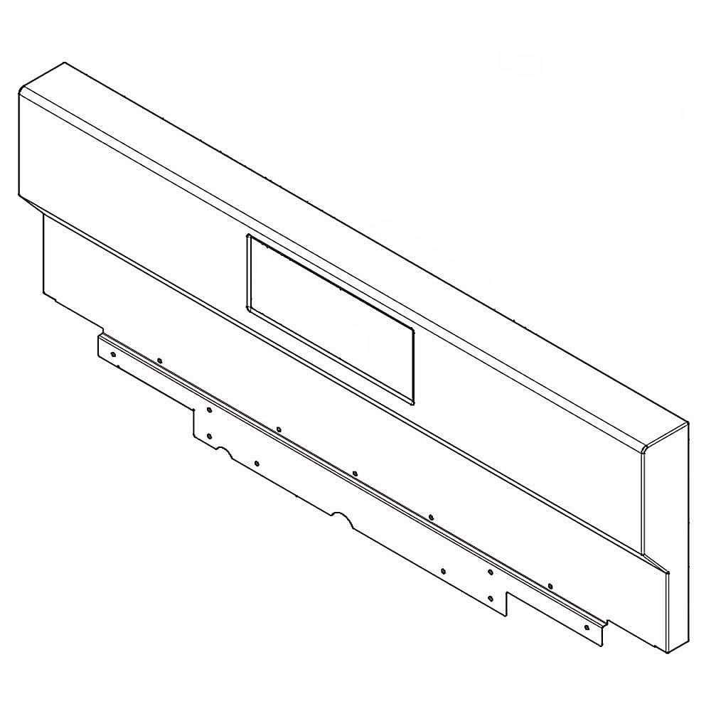 Part #5304504336, Kenmore Elite Backguard Panel (Stainless)