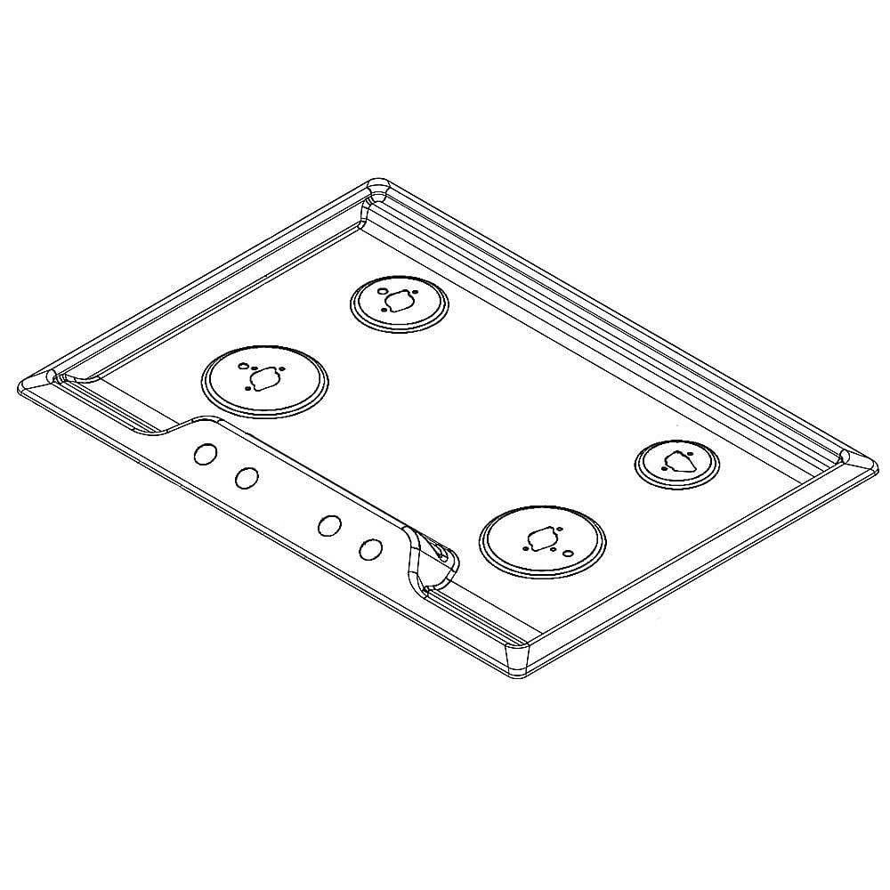 Part #5304531778, Cooktop Main Top (White)