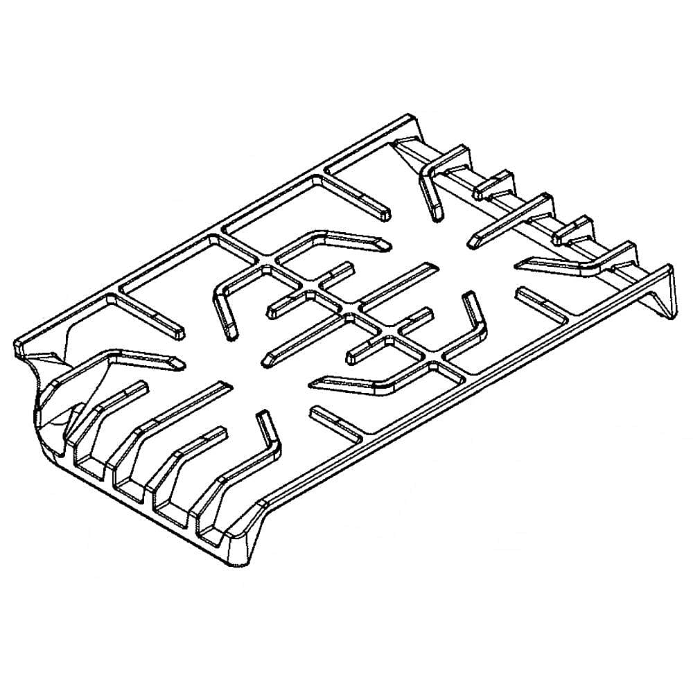Frigidaire Part #5304507042, Cooktop Burner Grate, Right | 19.90 x 12.35 x 2.50