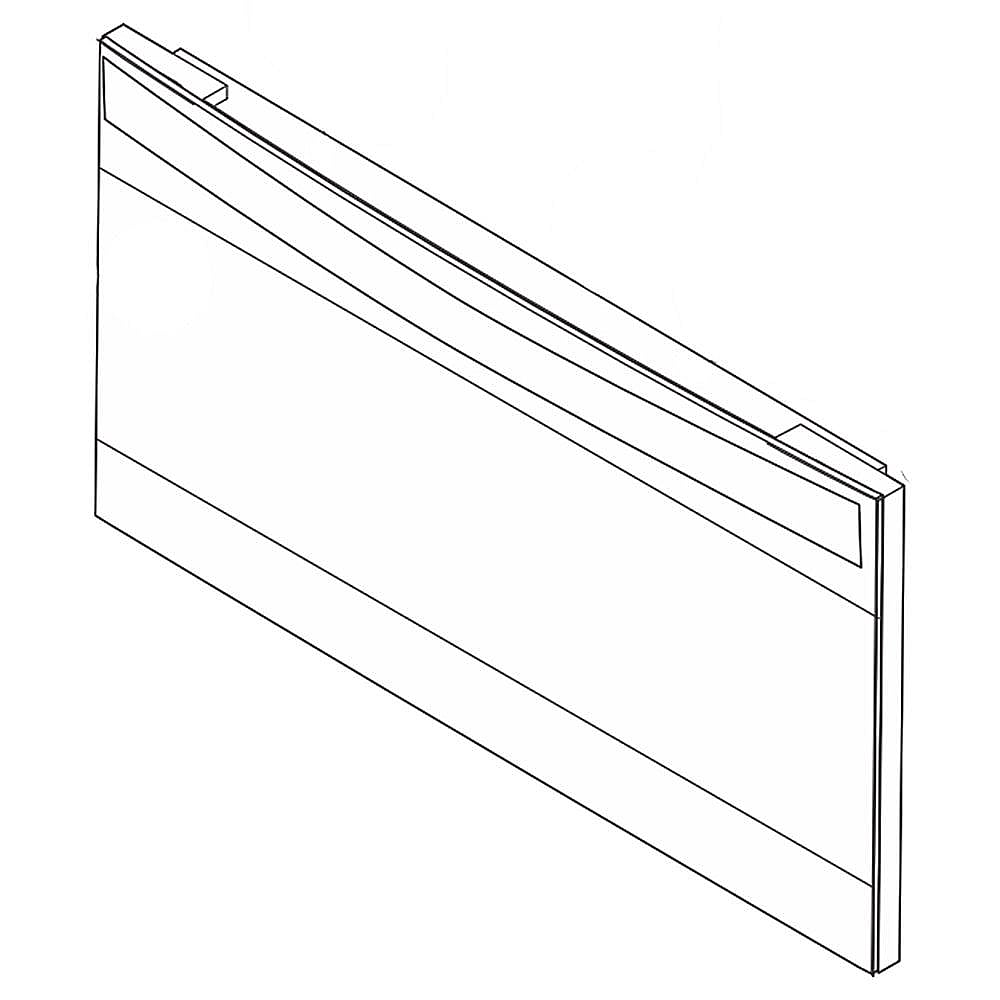 Kenmore Elite Part #5304507163, Microwave Door Outer Panel And Handle Assembly (Black) | 30.60 x 24.40 x 5.20