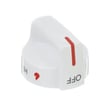 Tappan Range Surface Burner Knob (white) for Frigidaire FFGF3016TWB - Part 5304507387