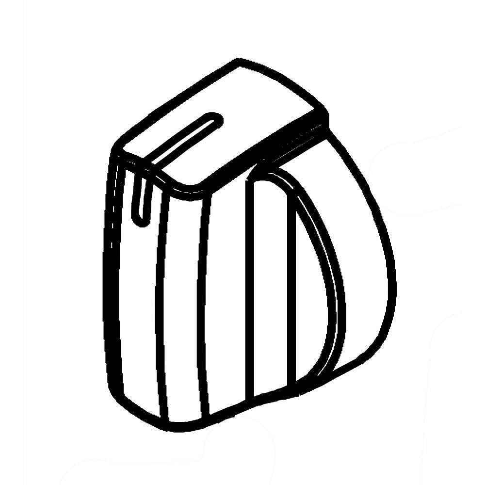 Part #5304508957, Kelvinator Knob, control , white / 2.00 x 2.00 x 1.25