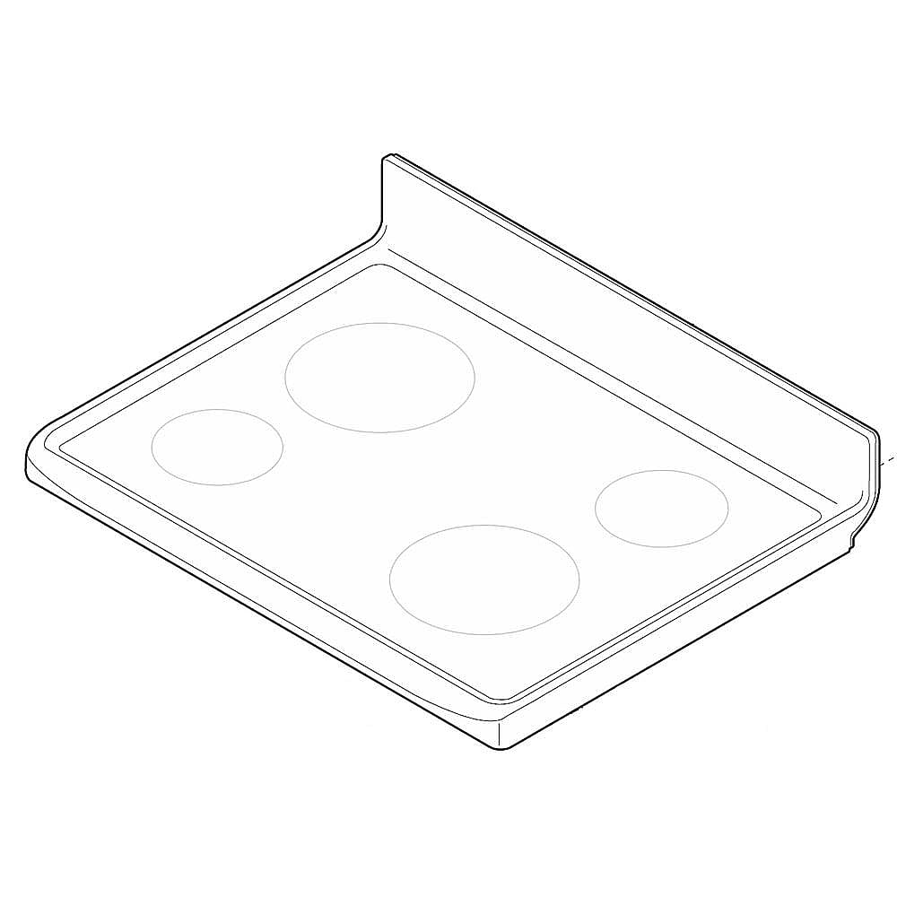 Frigidaire Part #5304508975, Range Main Top Assembly (Black And White)