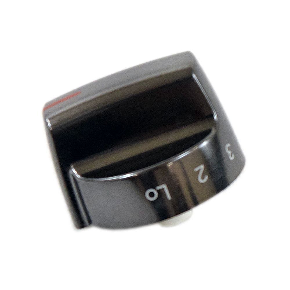 Range Surface Burner Knob (Black Stainless)