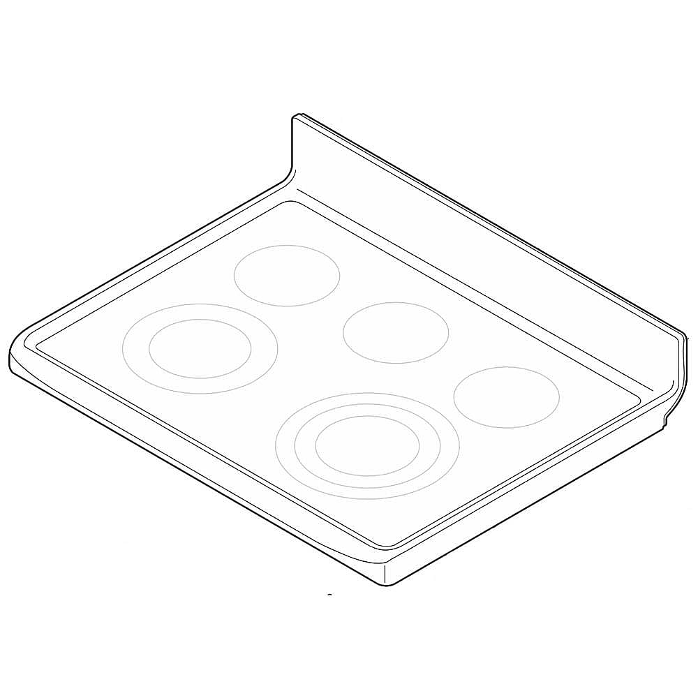 Frigidaire Part #5304509245, Range Main Top (Black) | 32.00 x 28.50 x 9.00